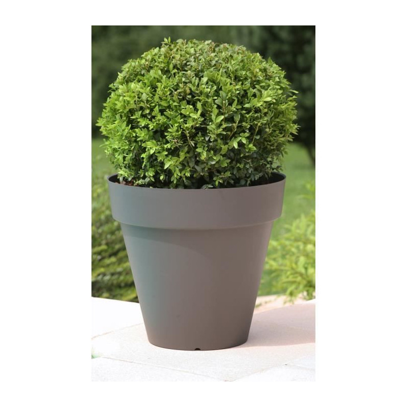 Riviera SOLEILLA FLOWER POT - ROUND - Ø 39.2 x 35.8 cm -glittergris