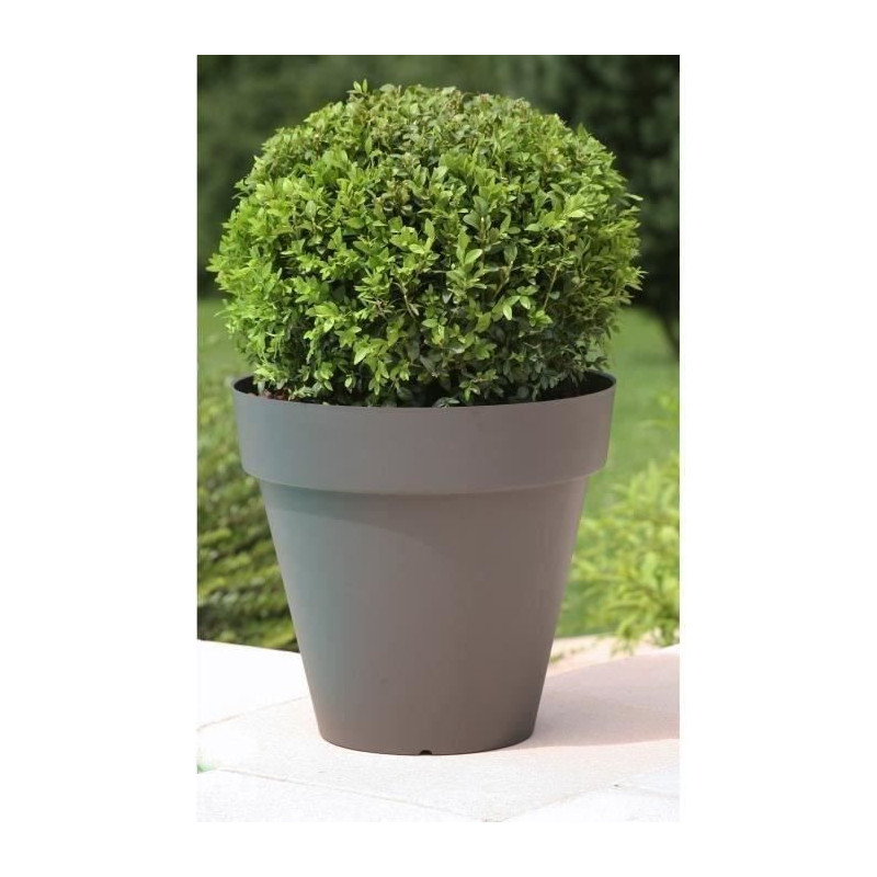 Riviera SOLEILLA FLOWER POT - ROUND - Ø 39.2 x 35.8 cm -glittergris