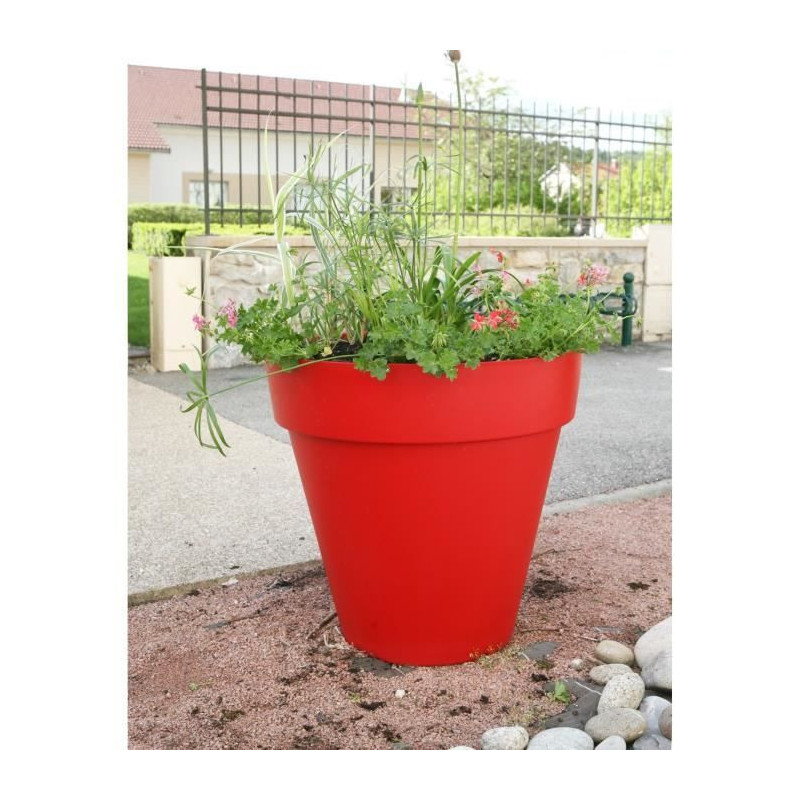 Riviera flower flower pot - round - Ø 49 x 44.8 cm - red