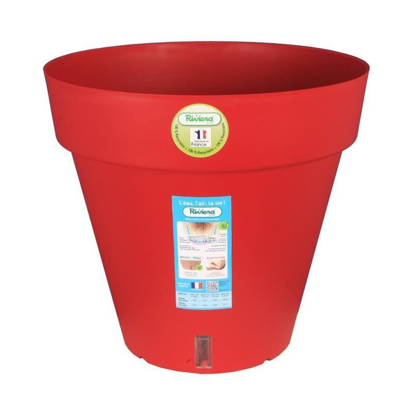 Riviera Loft flower pot with reserve of water - Round - Ø 50 x H 46 c