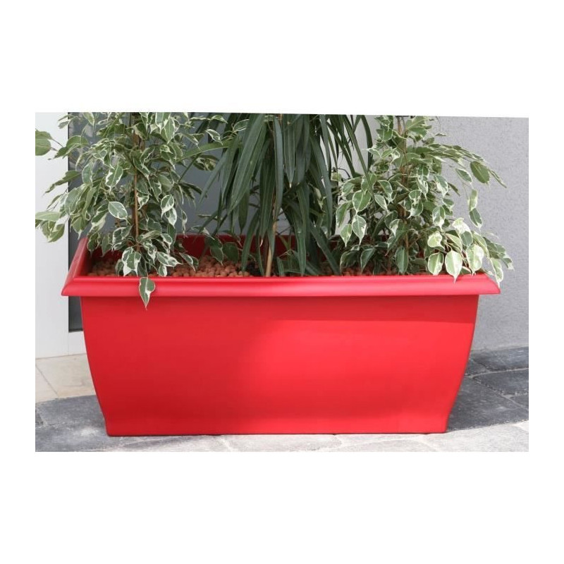 Riviera Jardiniere Evolution - 80 x 40 x H 32 cm - 64 L - Red