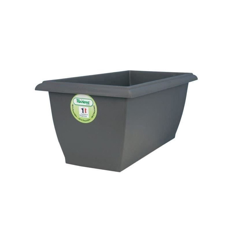 Riviera Jardiniere Evolution - 80 x 40 x H 32 cm - 64 L - Gray