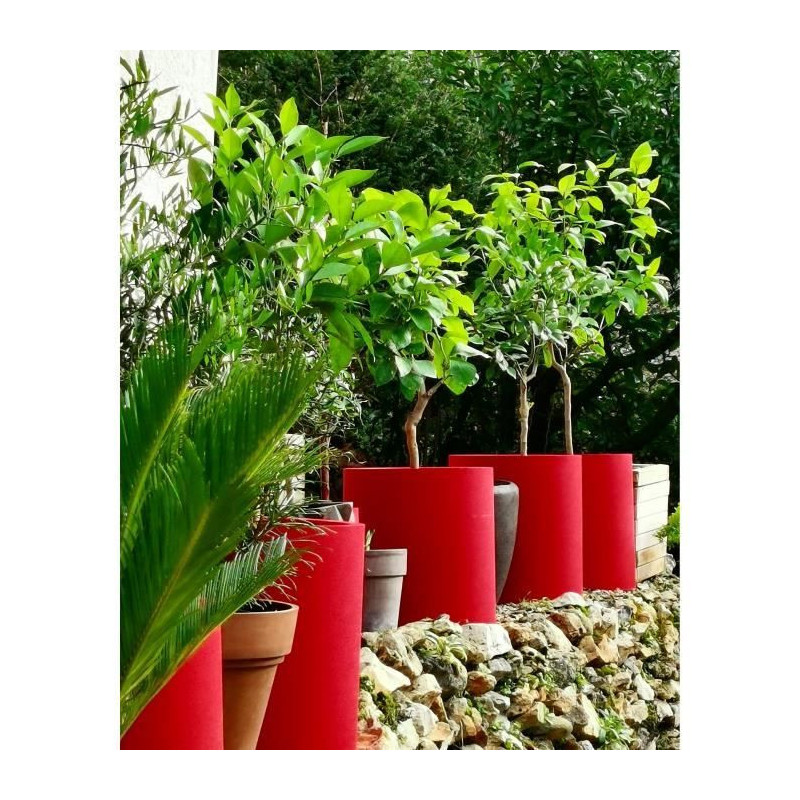Riviera Round granite tank - 30 cm - red