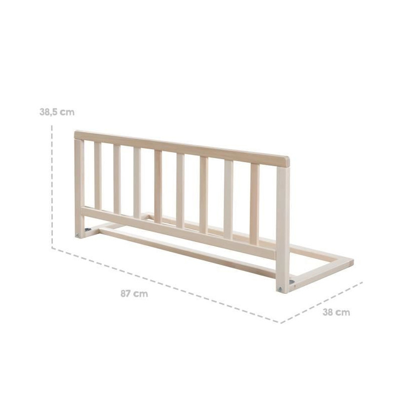 ROBA Bed Rail 90 cm - Safe Fall Protection for Babies and Children - f