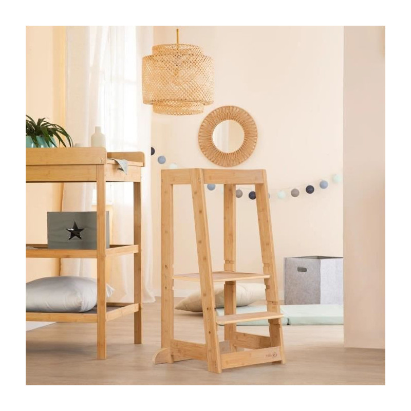 Montessori Learning Tower - ROBA - FSC Certified Bamboo - Adjustable t