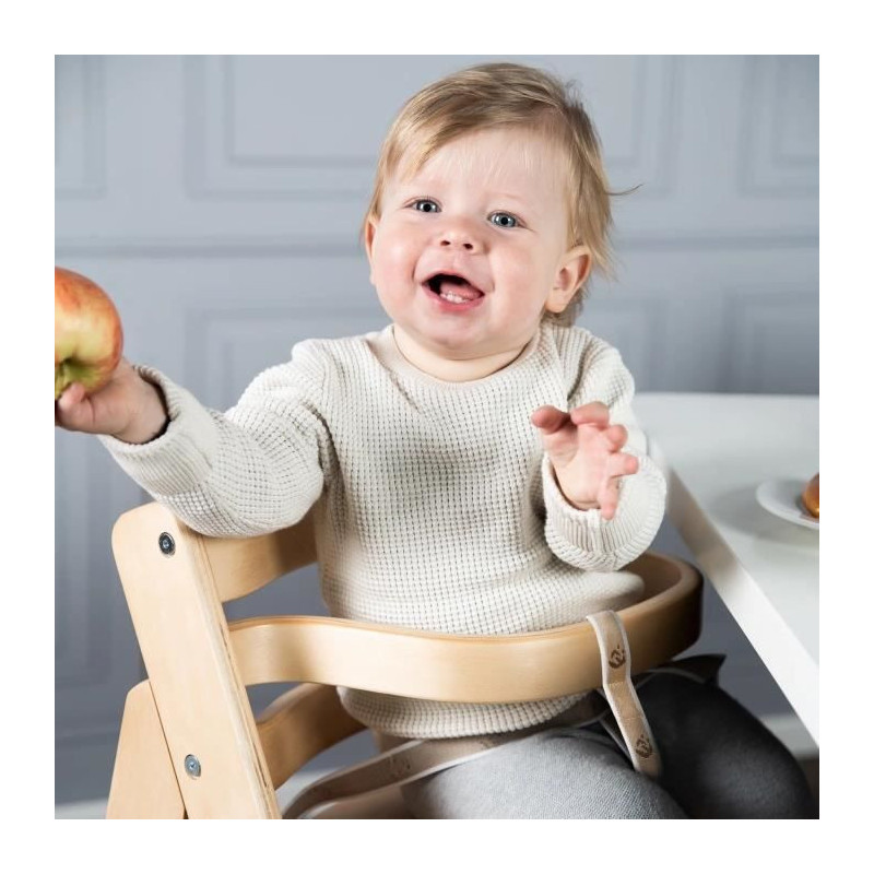 Sit Up III Wooden High Chair - ROBA - Height Adjustable - Natural