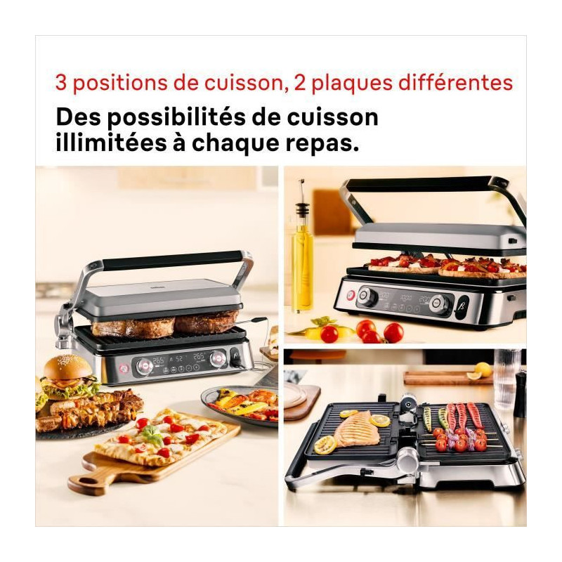 Multifunction grill - BRAUN - Multi Grill 9 Pro - 2200 W - 3 heating p