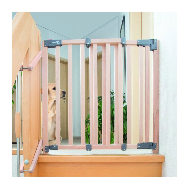 ROBA Safety Up Baby Safety Gate for Stairs - Width from 93.5 to 120.5