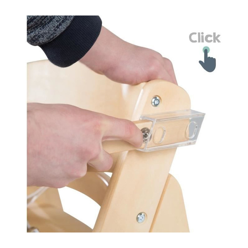 High chair - ROBA - SIT UP CLICK & FUN - Removable meal tray - Adjusta