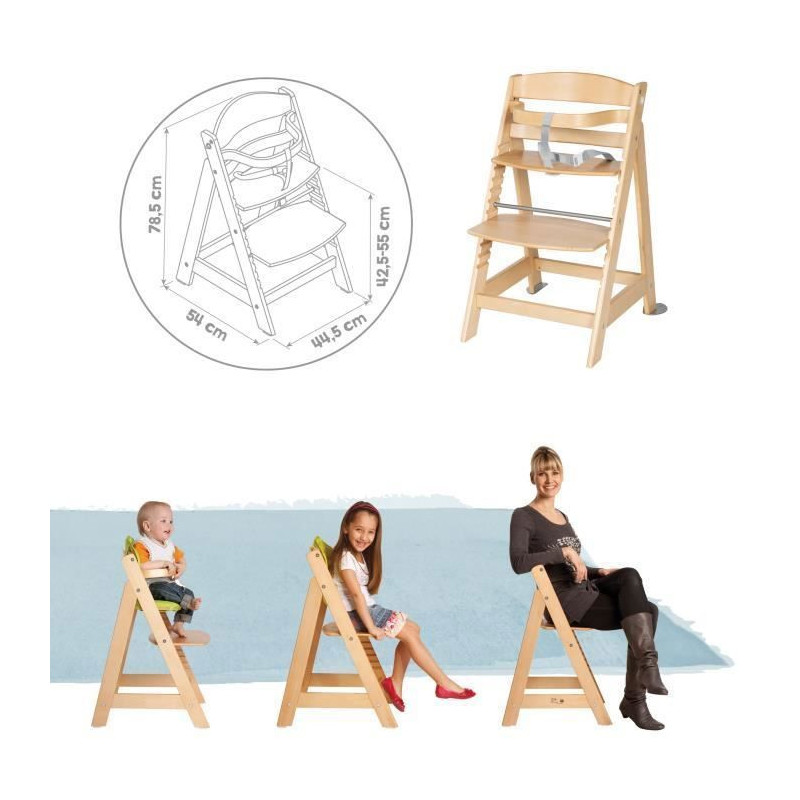 ROBA Born Up 2 in 1 High Chair + Reclining Bouncer - Sternenzauber - F
