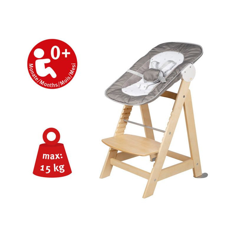 ROBA Born Up 2 in 1 High Chair + Reclining Bouncer - Sternenzauber - F