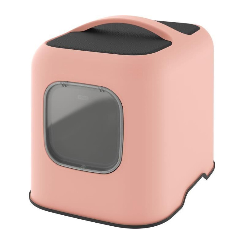 Cat toilet house - ROTHO - 57 x 39 x 40 cm - Litter box - Pink