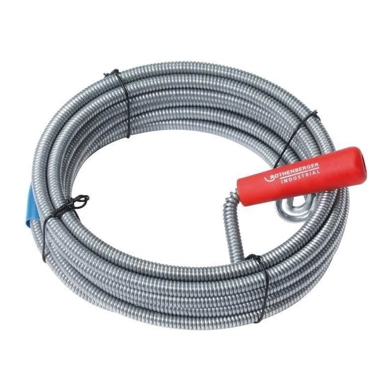 Drain cleaner with hook head - ROTHENBERGER - Flexible - Ø9 mm - L5 m