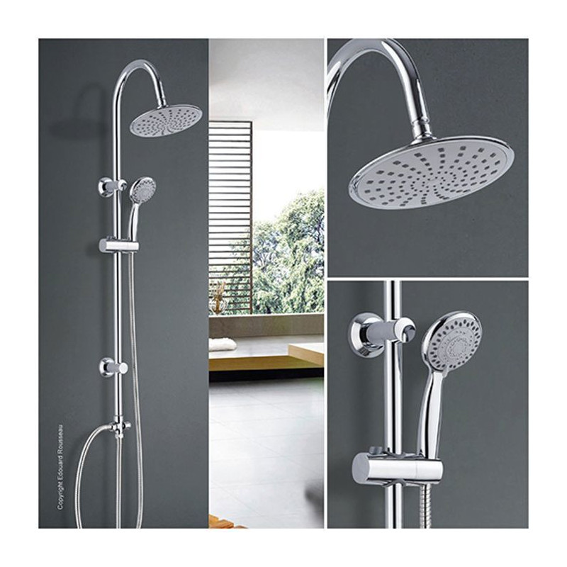 ROUSSEAU Dunedin Chrome Shower Panel without Faucet