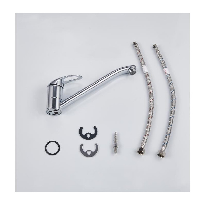 Kitchen sink mixer - Chrome - Flow reduction - Swivel spout - JOCKER -