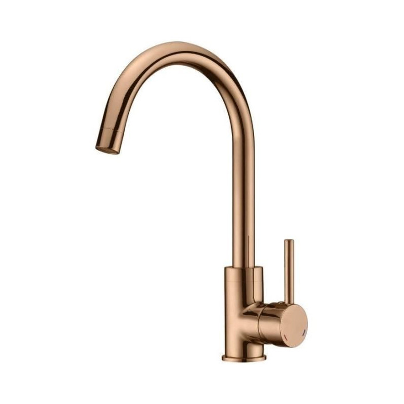 ROUSSEAU Kitchen mixer tap Køben - Without shower - Rose gold
