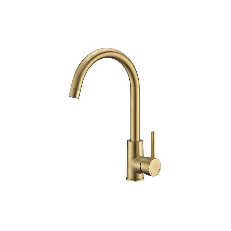 Rousseau Kitchen mixer Køben - Without shower - Brushed brass