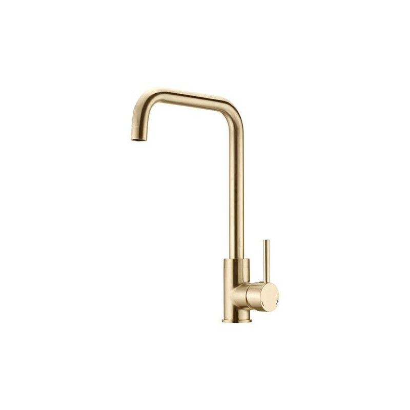 ROUSSEAU Kitchen mixer tap Kiloo - without hand shower - brushed brass