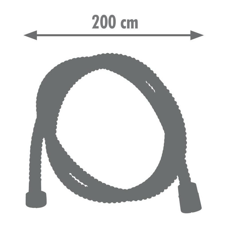 Shower hose - ROUSSEAU - Anti-twist metal nuts - Flow reduction - Leng
