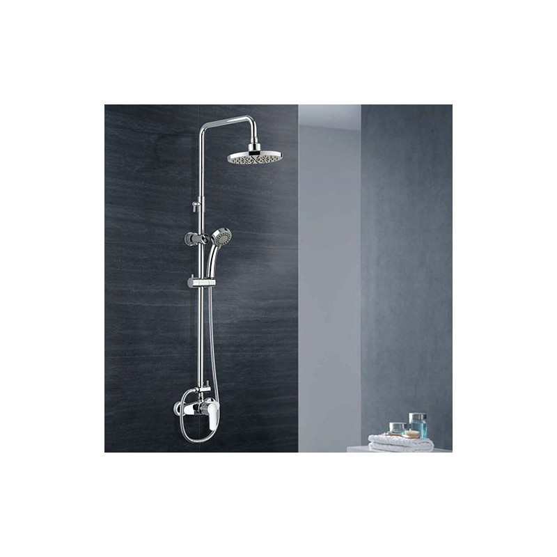 Rousseau Shower column with SHENENTI CHROME mechanical mixer faucet