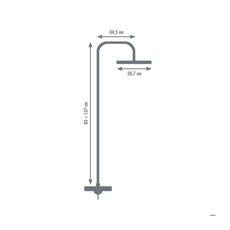 Rousseau Shower column with SHENENTI CHROME mechanical mixer faucet