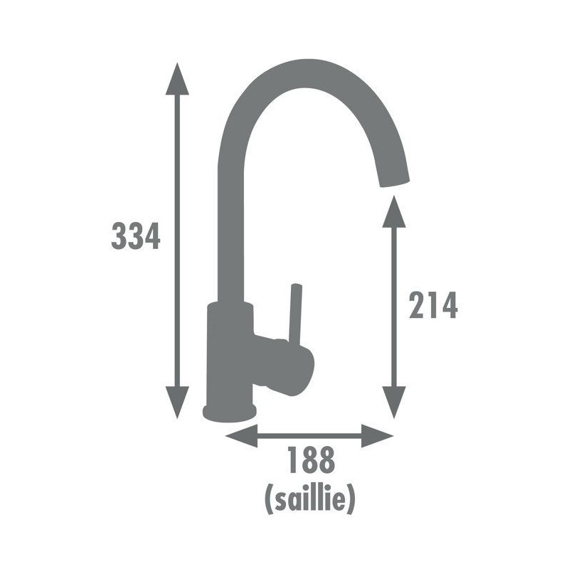ILO two-tone black and chrome sink mixer