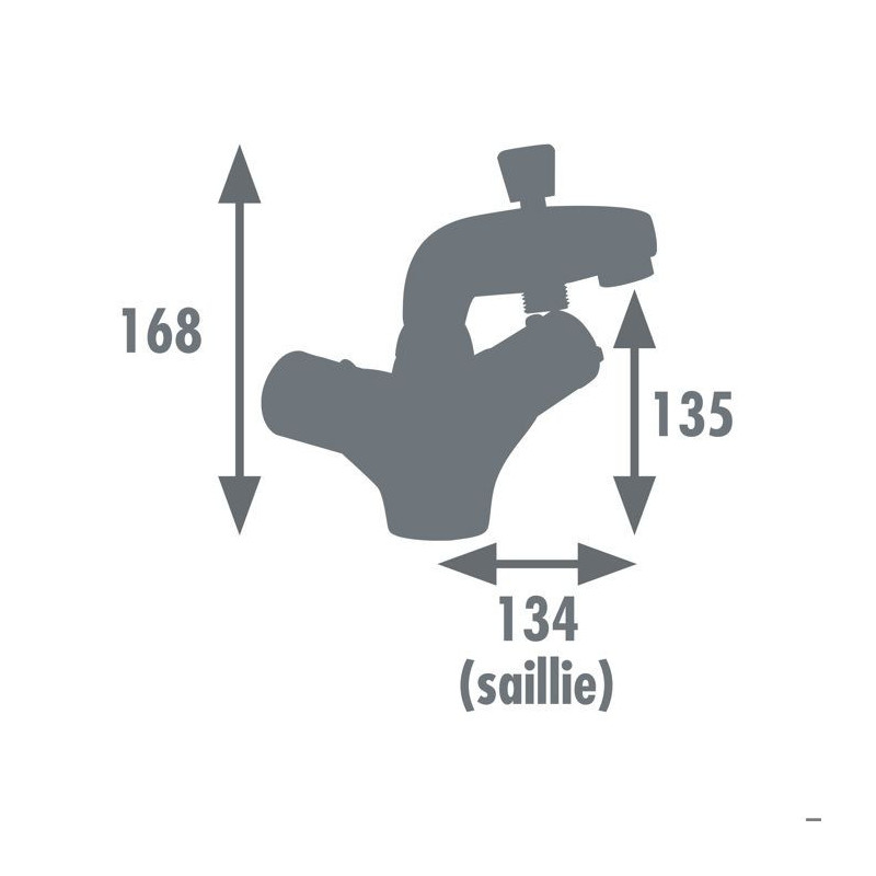 ROUSSEAU Thermostatic bath and shower mixer tap Volga 2 - Single hole