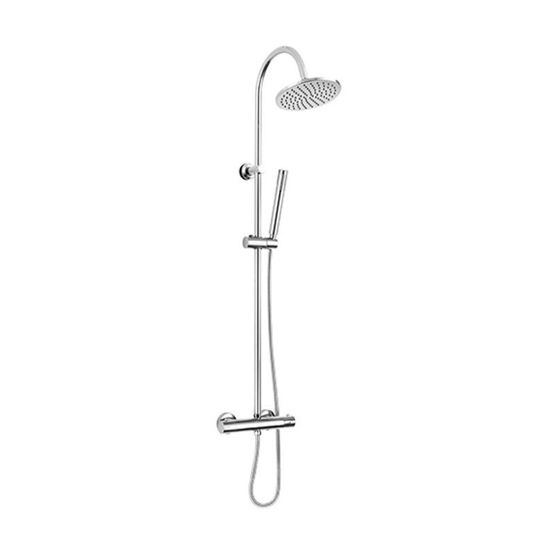 Rousseau Shower column with Loona thermostatic mixer faucet