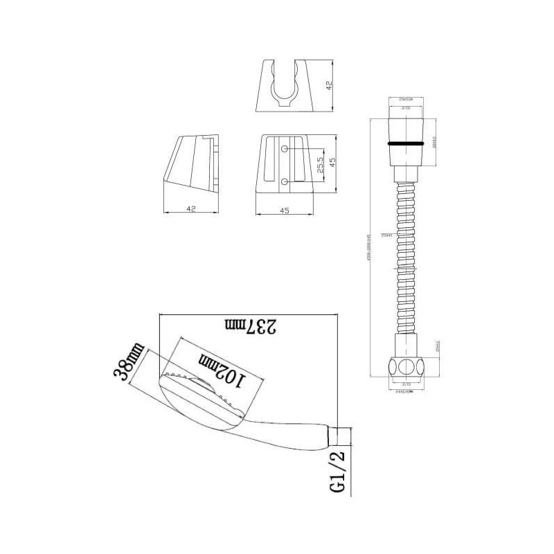Rousseau Flexible combination 3 Stop'o Chrome jets