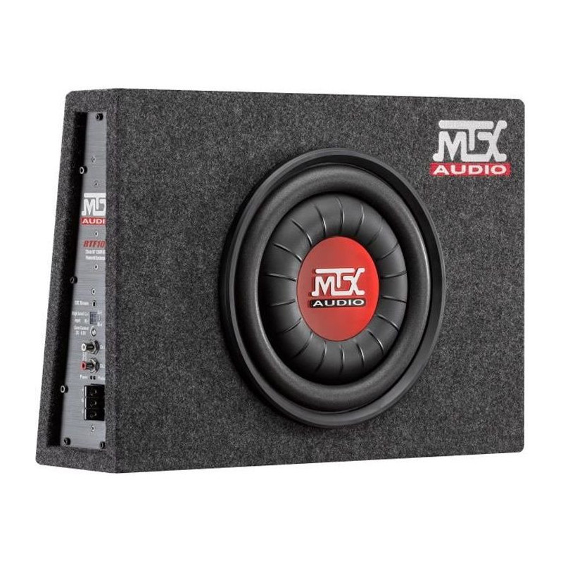 MTX Enclosed Active Flat Subwoofer RTF10P Sub 25cm 200W