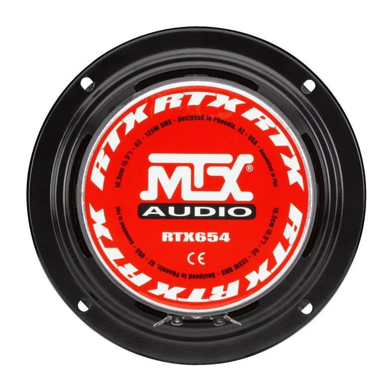 MTX High Efficiency Medial Speaker RTX654 - 16.5 cm - 125W