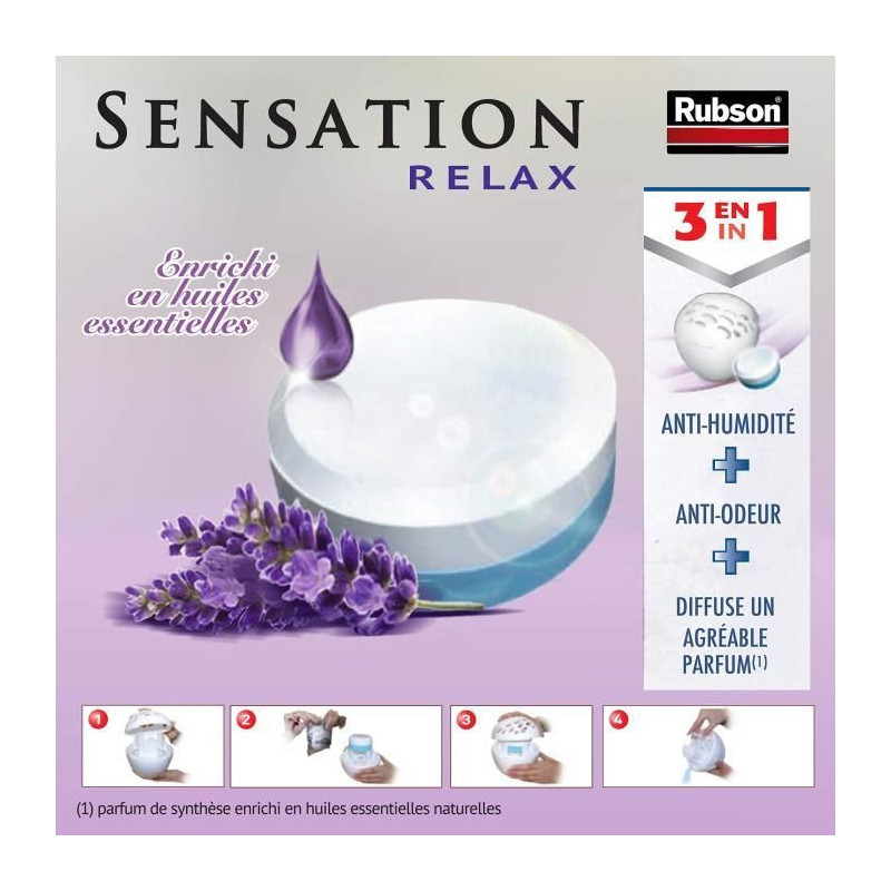 RUBSON Sensation 2 power tabs 3en1 lavande *6