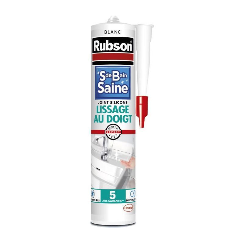 Sanitary sealant - RUBSON - 1469154 - Healthy bathroom - Finger smooth