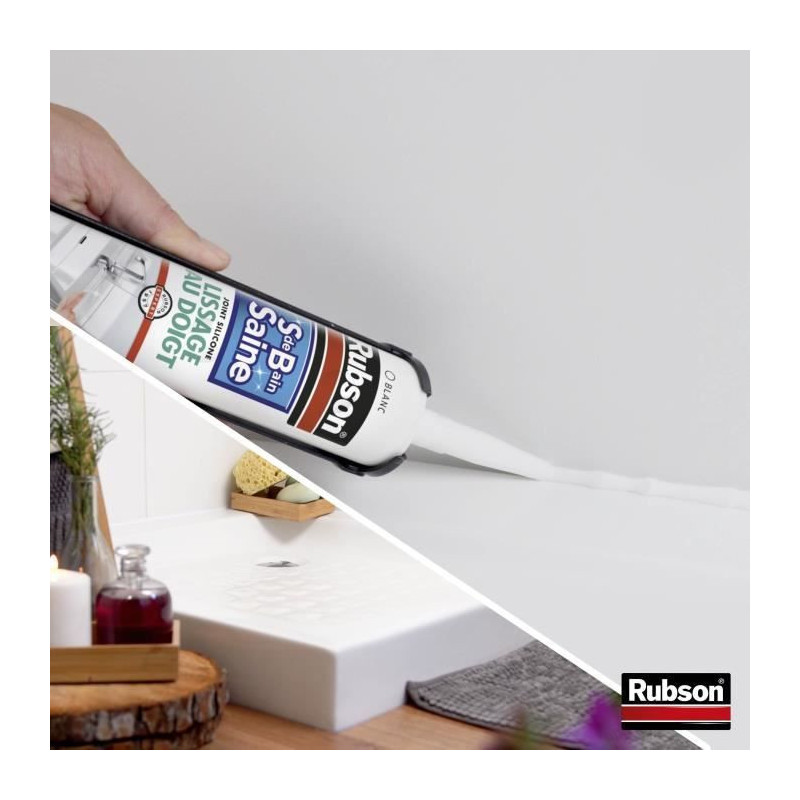 Sanitary sealant - RUBSON - 1469154 - Healthy bathroom - Finger smooth