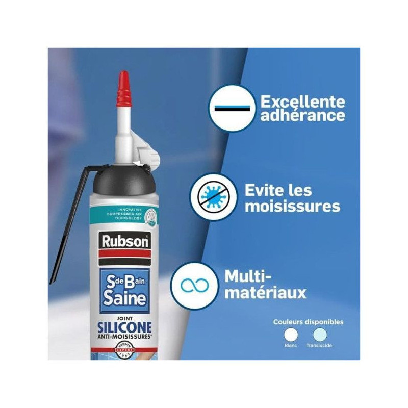 Sanitary sealant - RUBSON - 2716027 - Joint - Easy - Healthy bathroom
