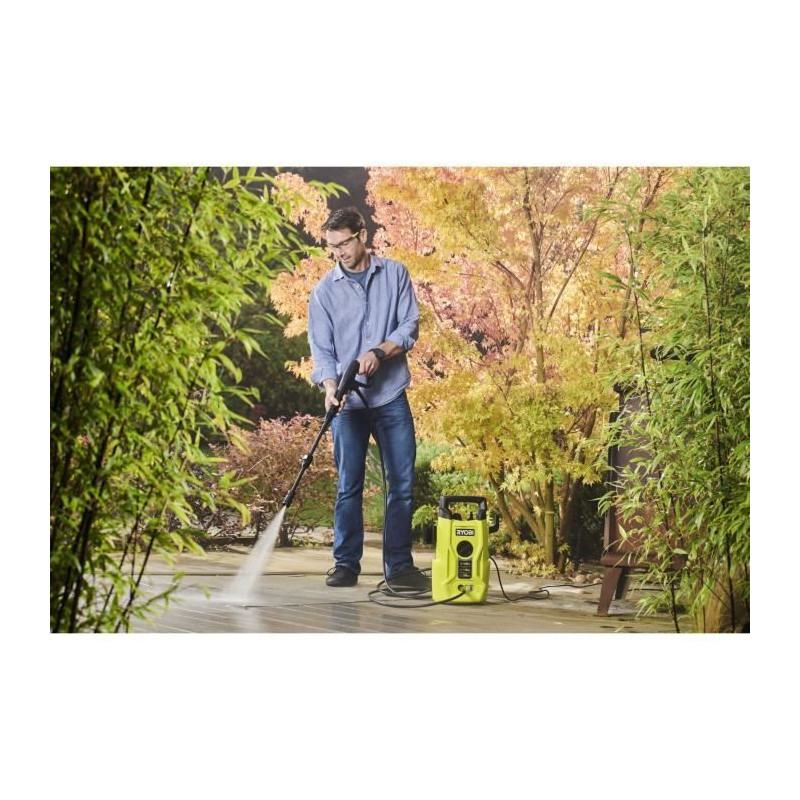 RYOBI - 1400 W high pressure cleaner - 110 bars - 390 L - 5 m PVC hose