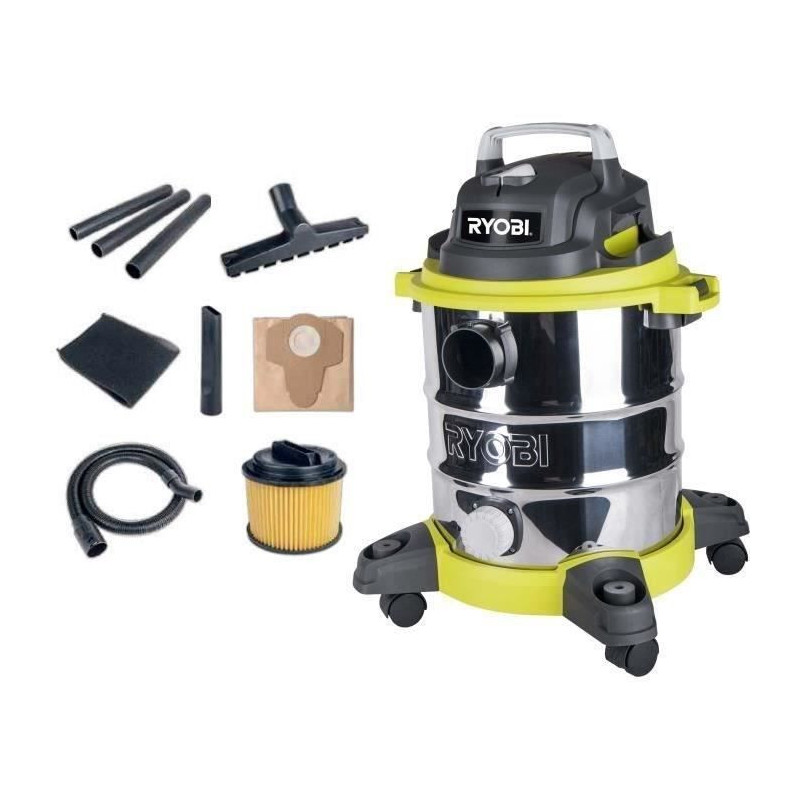 Ryobi 20L wired wet and dry vacuum cleaner RVC-1220I-G - 1250 W - stai