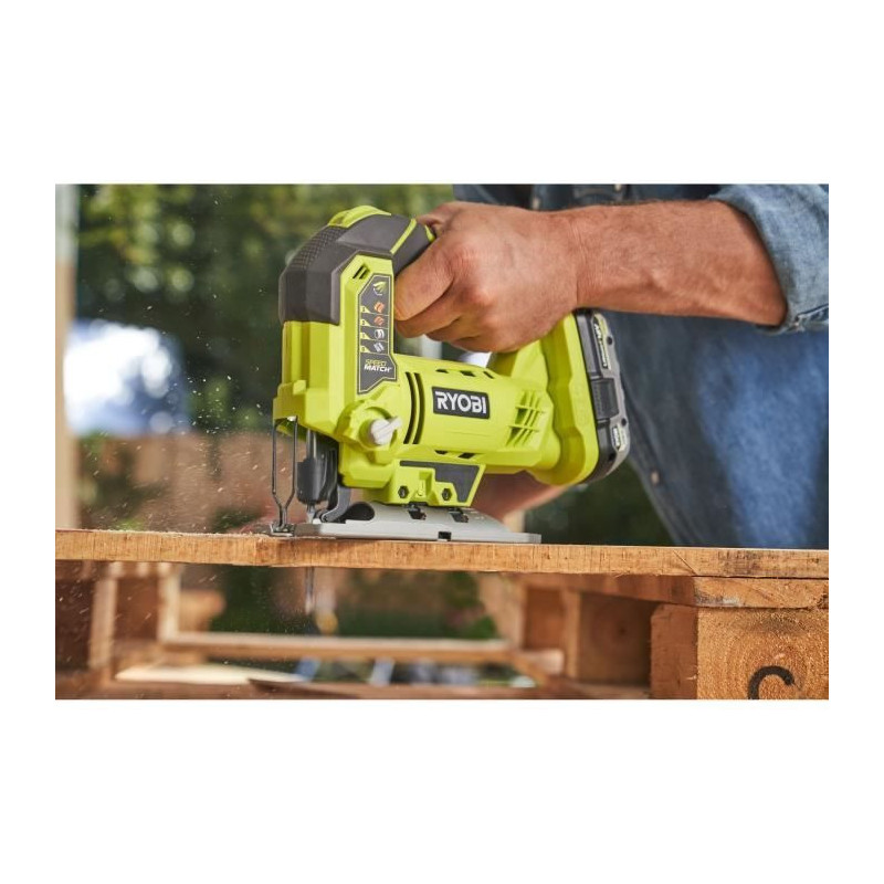 RYOBI 3 tools: 1 R18DD3 drill-screwdriver + 1 115 mm grinder + 1 jigsa