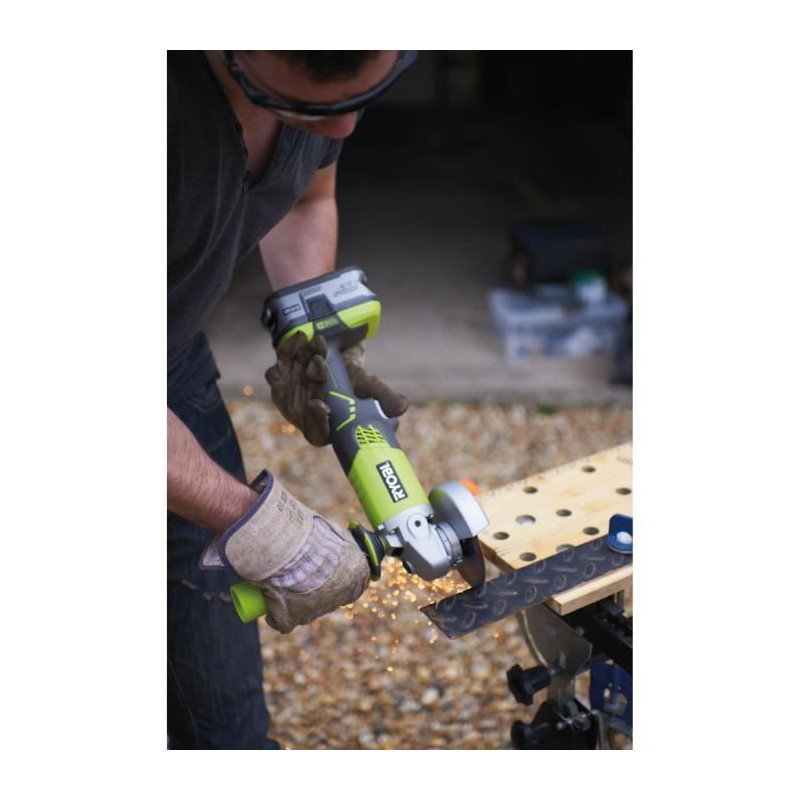 RYOBI 3 tools: 1 R18DD3 drill-screwdriver + 1 115 mm grinder + 1 jigsa