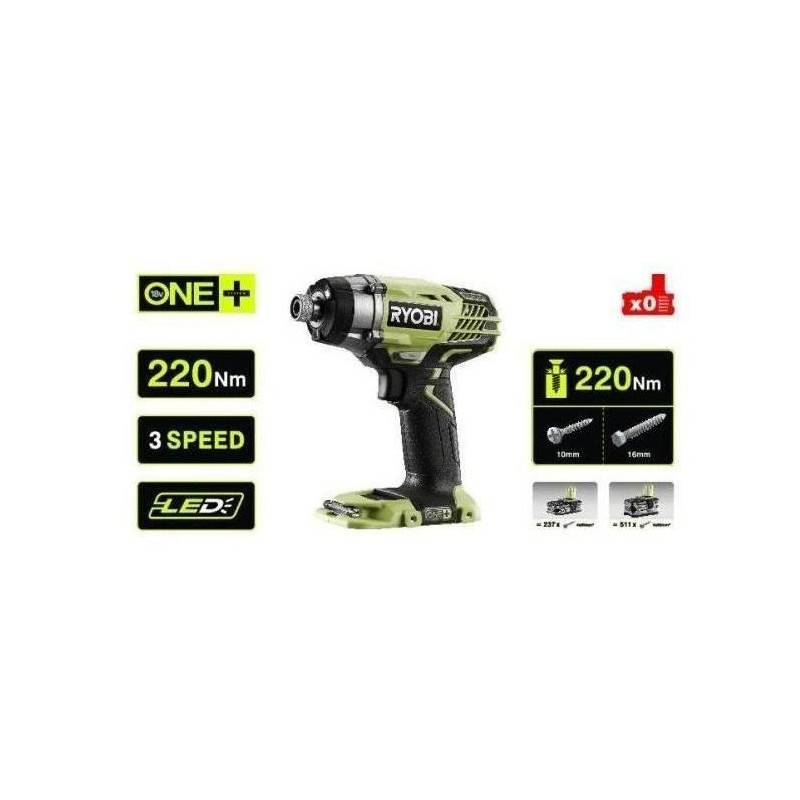 RYOBI Impact screwdriver 18 volts - 3 speeds