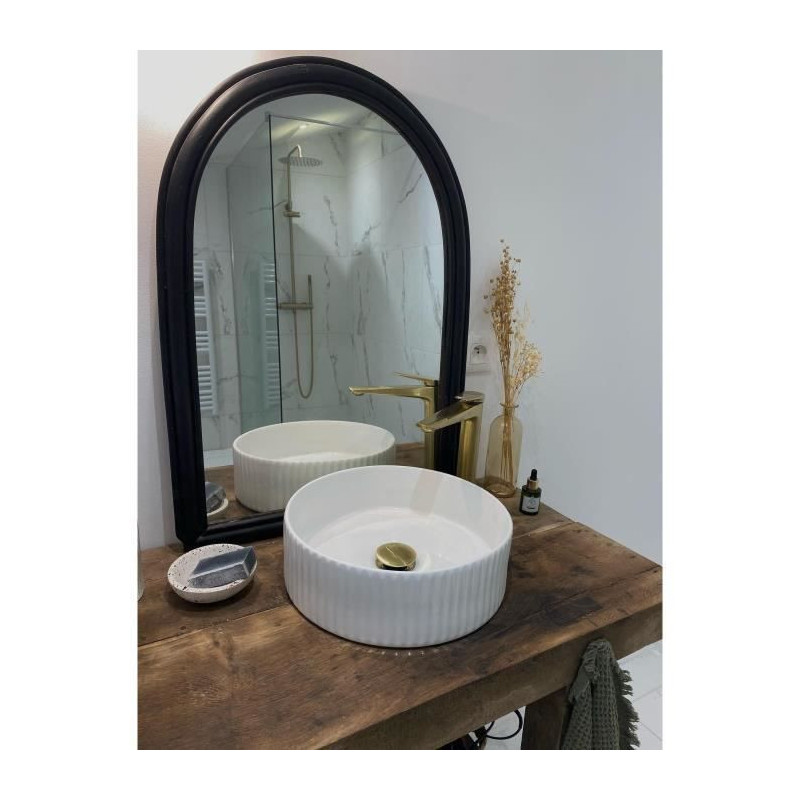 Edouard Rousseau - GLOSS HIGH Basin Mixer Tap - Brushed Brass