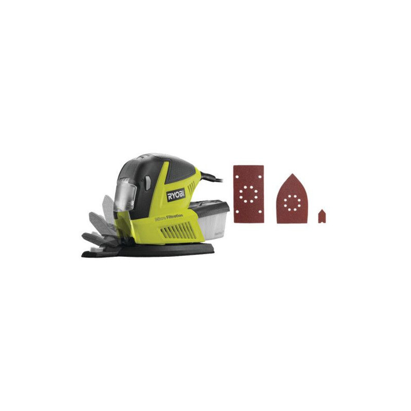 RYOBI Multipurpose sander 180 W + 30 abrasives