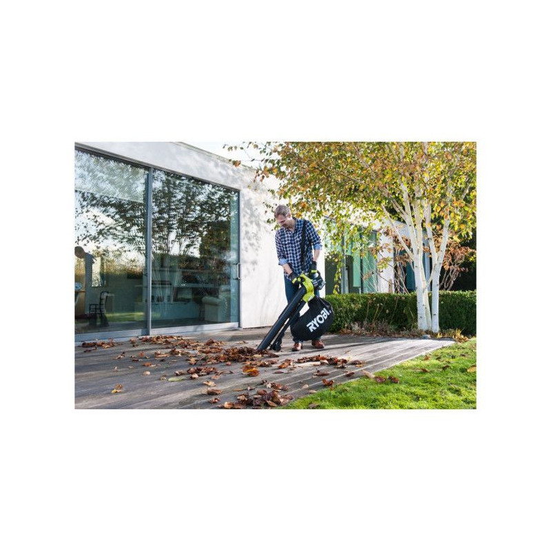 2-in-1 blower vacuum-mulcher - RYOBI - Brushless - 201 km/h - 6 m³/mi