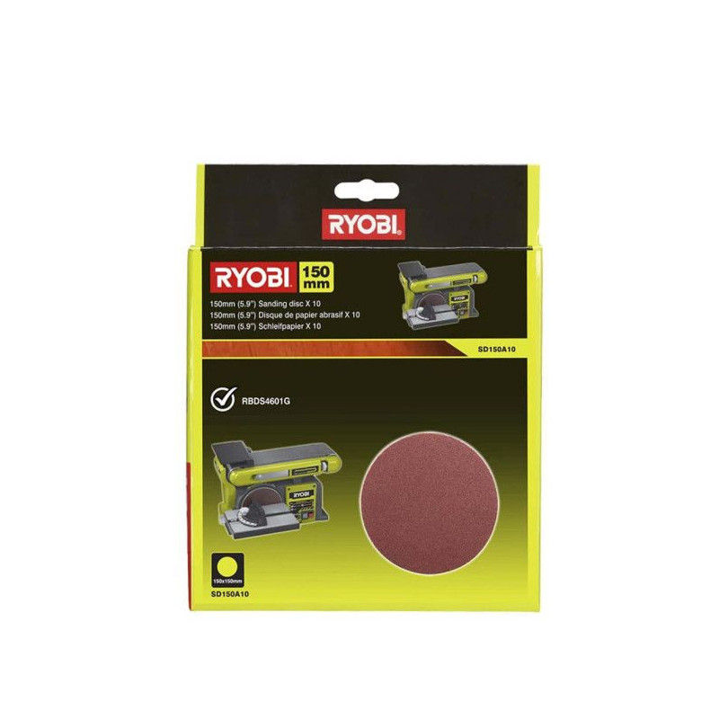 RYOBI 10 abrasive disc 150mm self-gripping