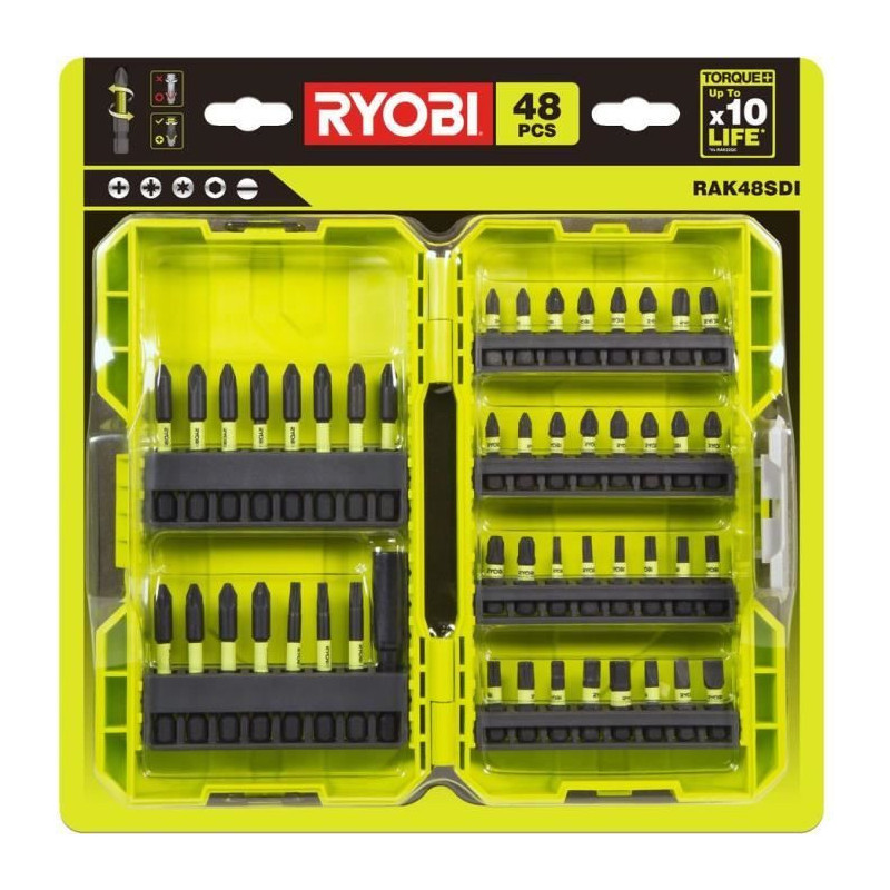 RYOBI RAK48SDI - Shockproof Case 48 Screwdriving Accessories