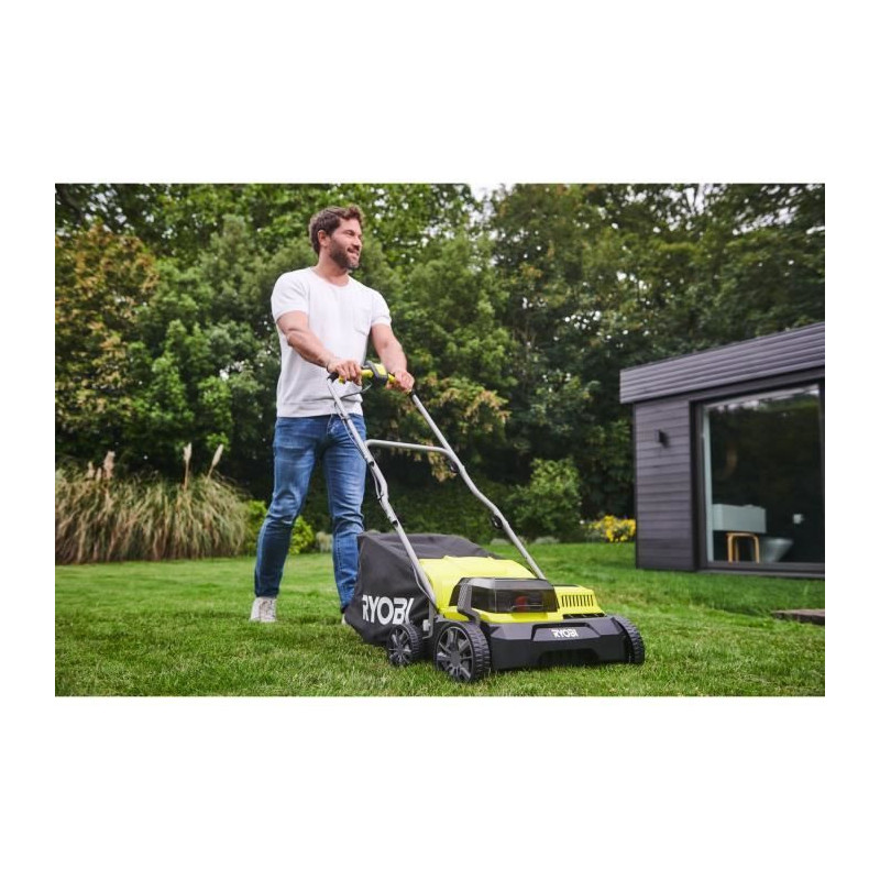 RYOBI - 18V Brushless Scarifier / Aerator Ø 35 cm 2-in-1 - 2 lithium