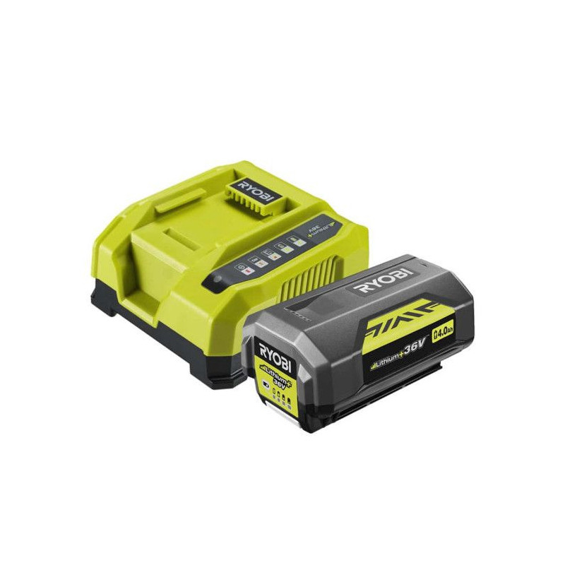 RYOBI - 1 lithium+ 36V MAXPOWER 4.0 Ah battery and 1 6.0 A fast charge