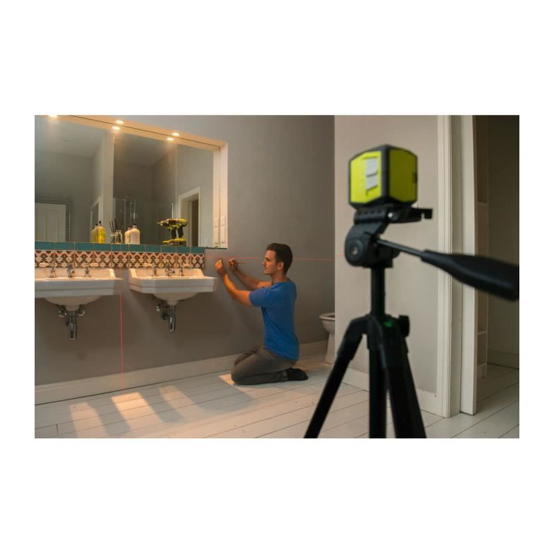 RYOBI Red cross line laser - 10m range - RBCLLR1