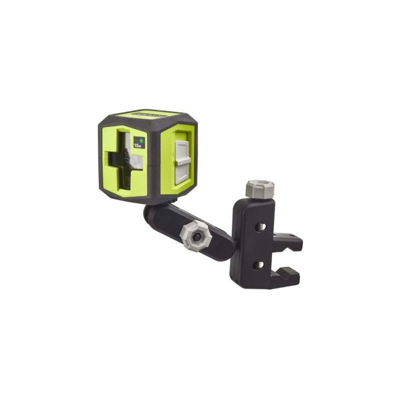 Green cross laser - range 15 m - precision +/- 0.5 mm - delivered with