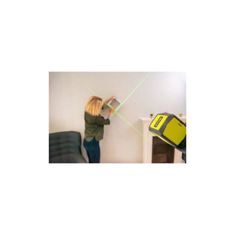 Green cross laser - range 15 m - precision +/- 0.5 mm - delivered with